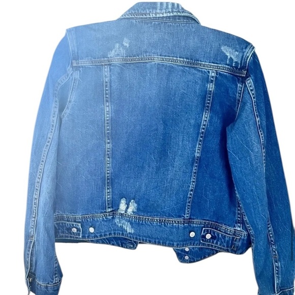 Blank NYC dark wash distressed denim jacket size medium excellent condition​ - Picture 5 of 5